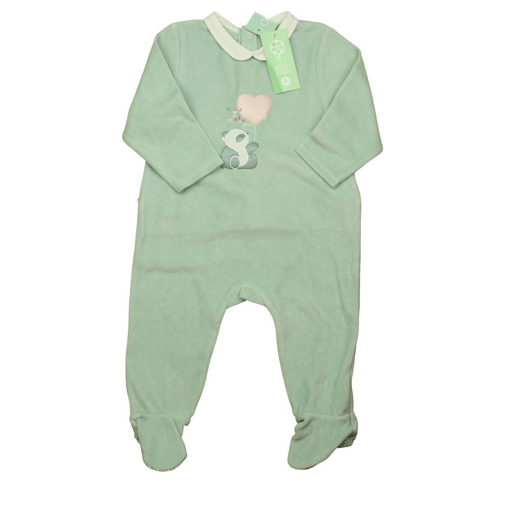 Obaibi Unisex Aqua | Pink Heart Long Sleeve Outfit size: 18 Months